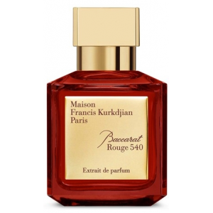 Maison Francis Kurkdjian Baccarat Rouge 540 Extrait luxury perfume bottle with red crystal design