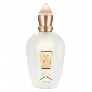 Xerjoff Naxos luxury fragrance bottle with golden accents